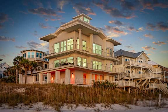 Huge Beachfront Home with Pool, Hot Tub, Elevator